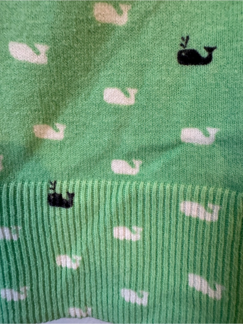 Merona Mint Green Whale-Print V-Neck Cardigan - Picture 3 of 9
